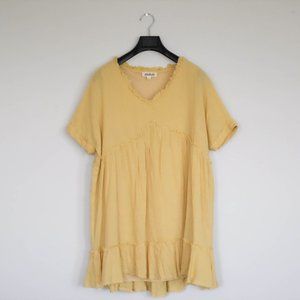 Listicle Boutique Yellow Babydoll Dress